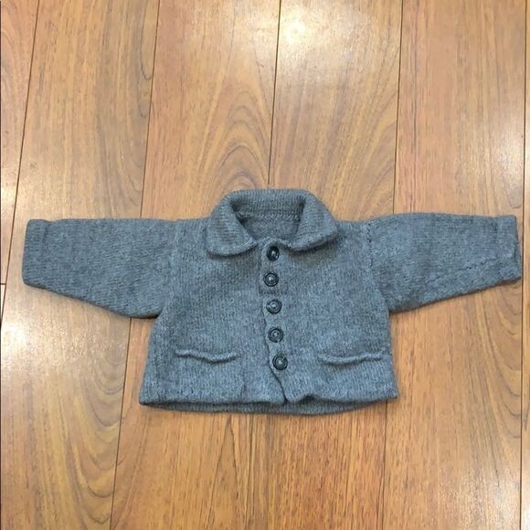 Hand Made Grey Cardigan with Pockets 3 Months. - Picture 1 of 1